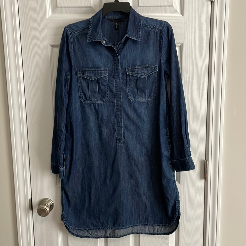 White House Black Market Denim Dress